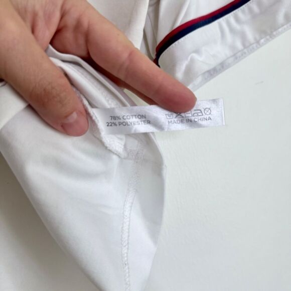 Tuckernuck TNUCK Sport Americana Piped Cotton Cropped Ryan Boyfriend Tee - Picture 5 of 7